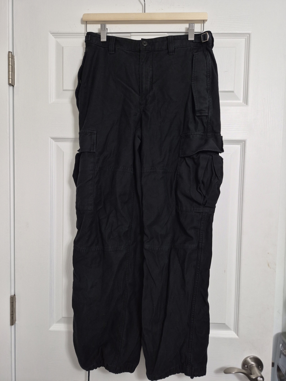 TNA Black Cargo Chinos with Utility Pockets
